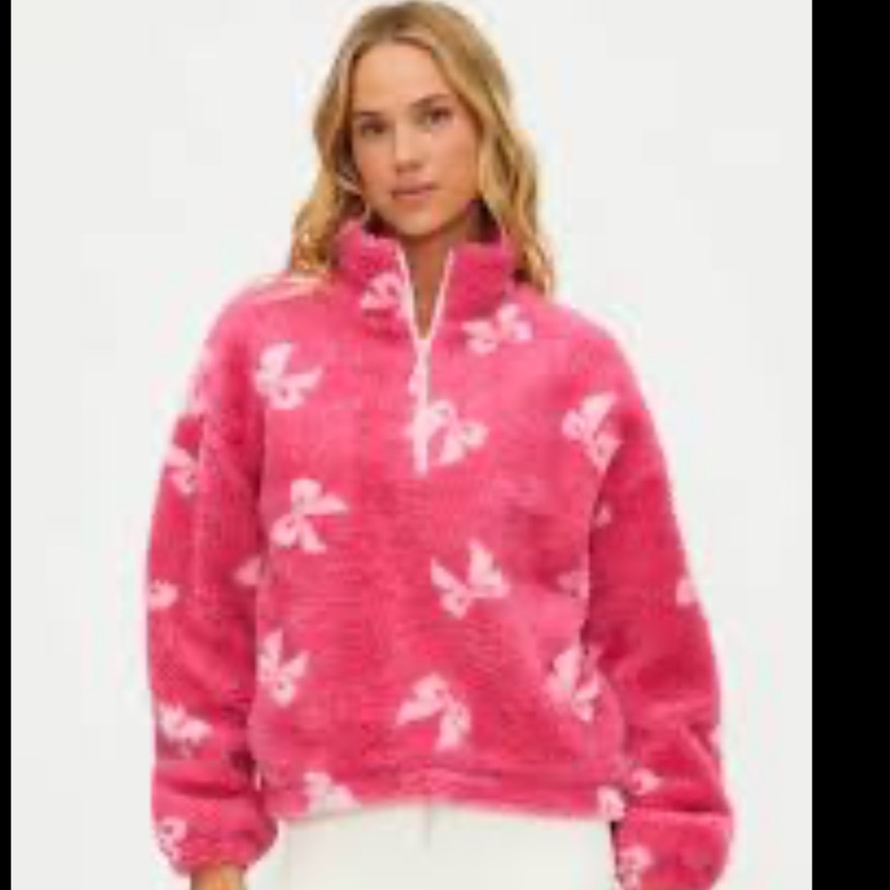 Anthropologie x Beach Riot Leona Pink Sherpa Jacket